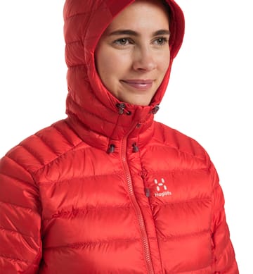 Roc Down Hood Women Zenith Red