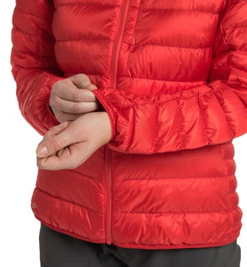 Roc Down Hood Women Zenith Red