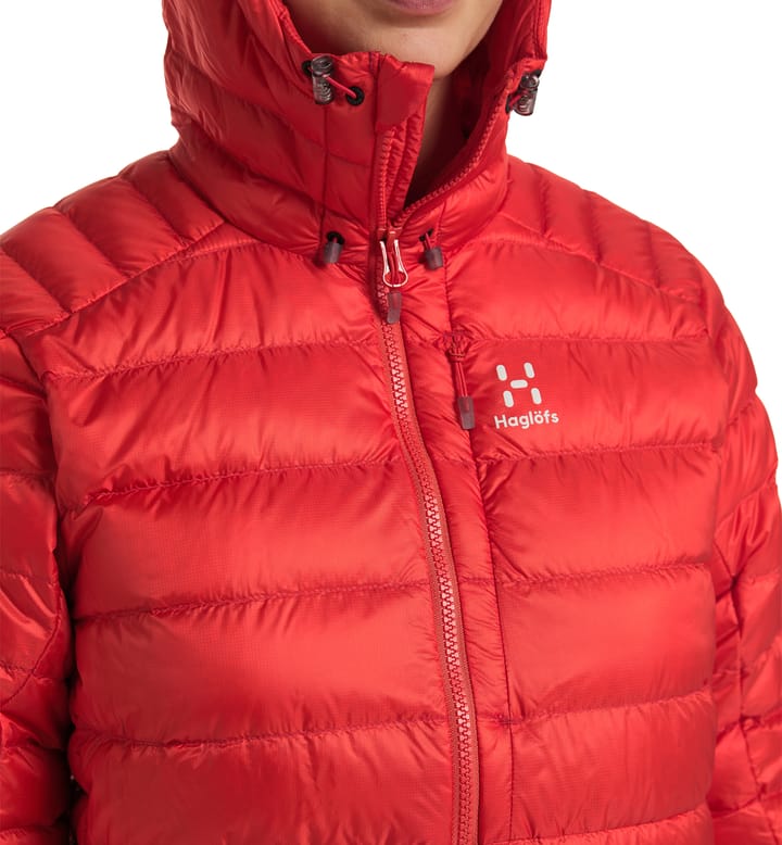 Roc Down Hood Women Zenith Red