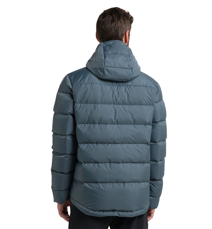 Bield Down Hood Men Steel Blue