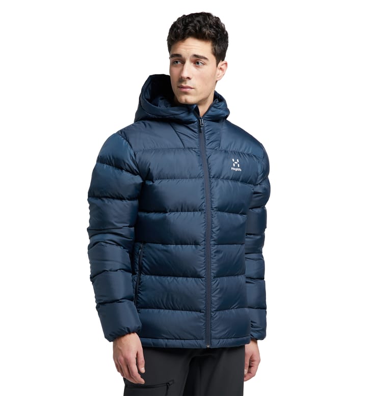 Bield Down Hood Men Tarn Blue Bield Down Hood Men Tarn Blue