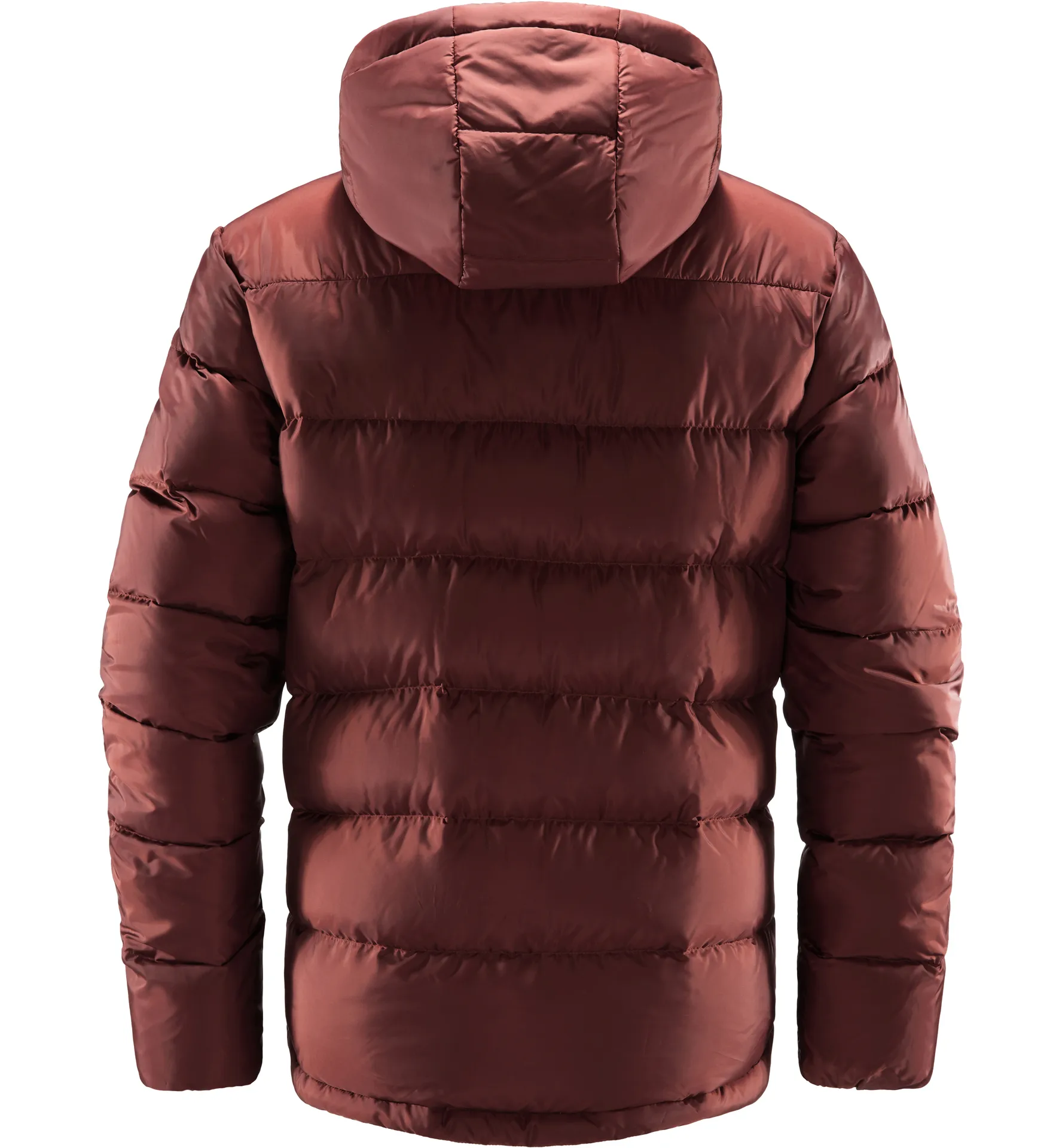 Bield Down Hood Men Maroon Red