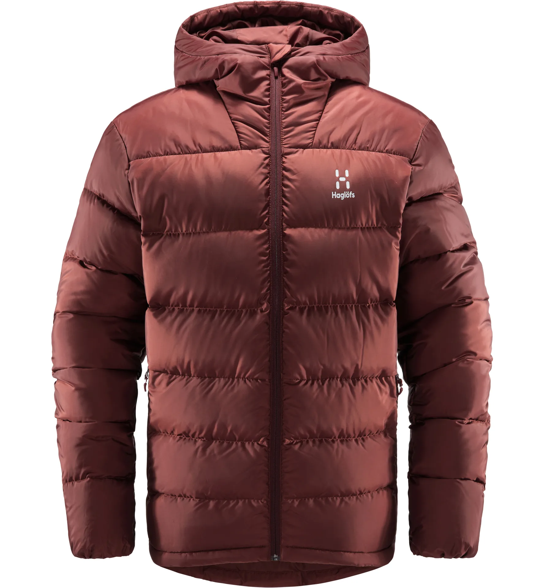 Bield Down Hood Men Maroon Red