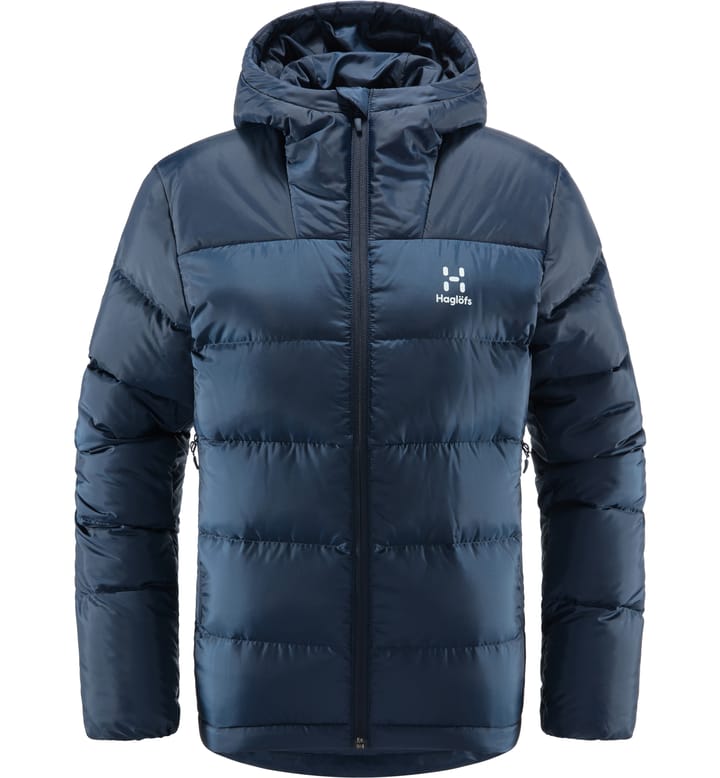 Bield Down Hood Women Tarn Blue