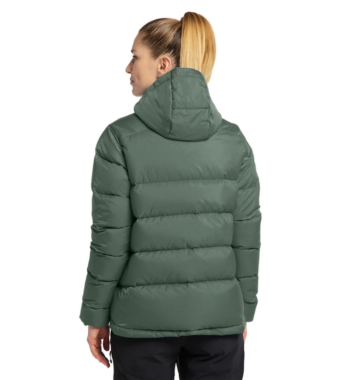 Bield Down Hood Women Fjell Green