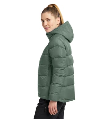 Bield Down Hood Women Fjell Green