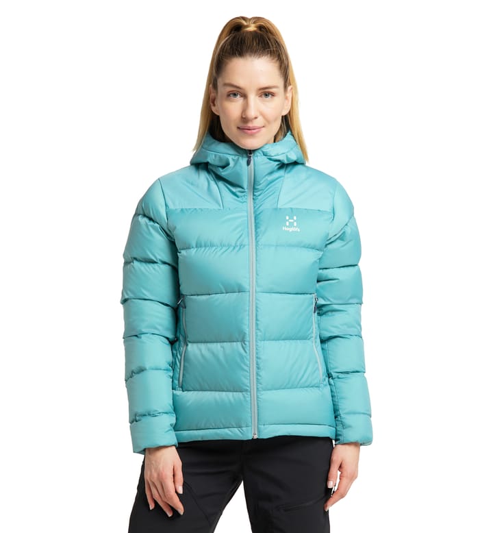 Bield Down Hood Women Frost Blue