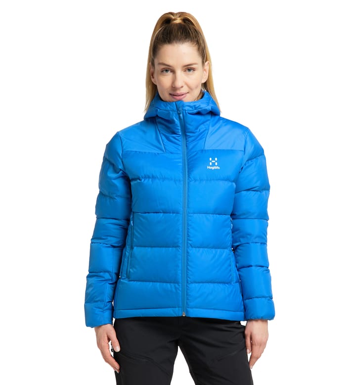 Bield Down Hood Women Nordic Blue