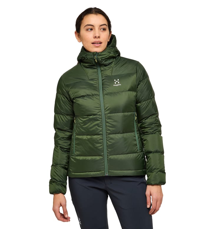 Bield Down Hood Women Seaweed Green