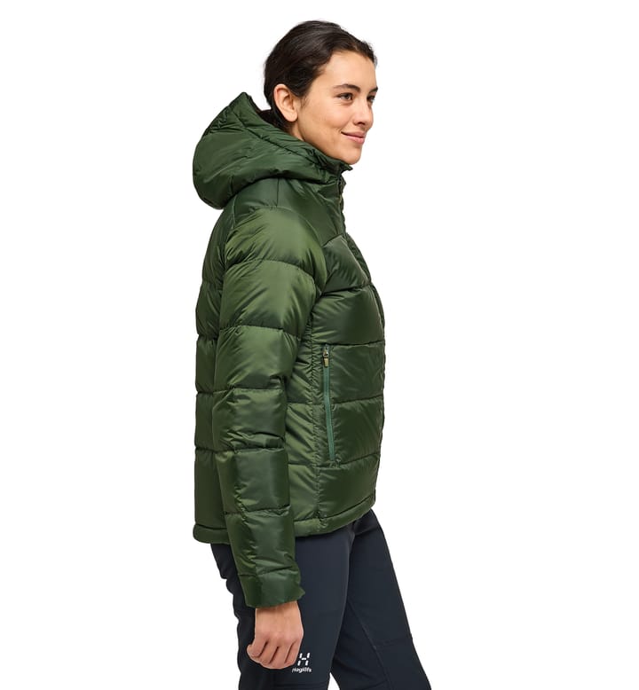 Bield Down Hood Women Seaweed Green