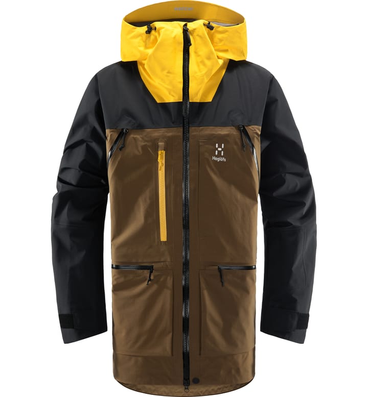 Vassi GTX Pro Jacket Teak Brown/Pumpkin Yellow