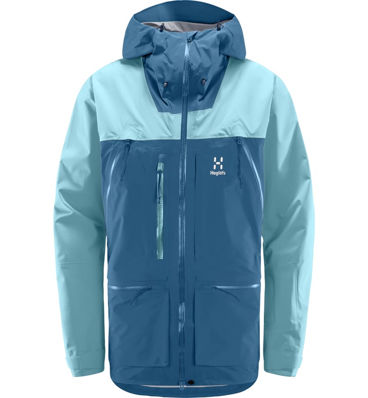 Vassi GTX Pro Jacket Men Dark Ocean/Frost Blue