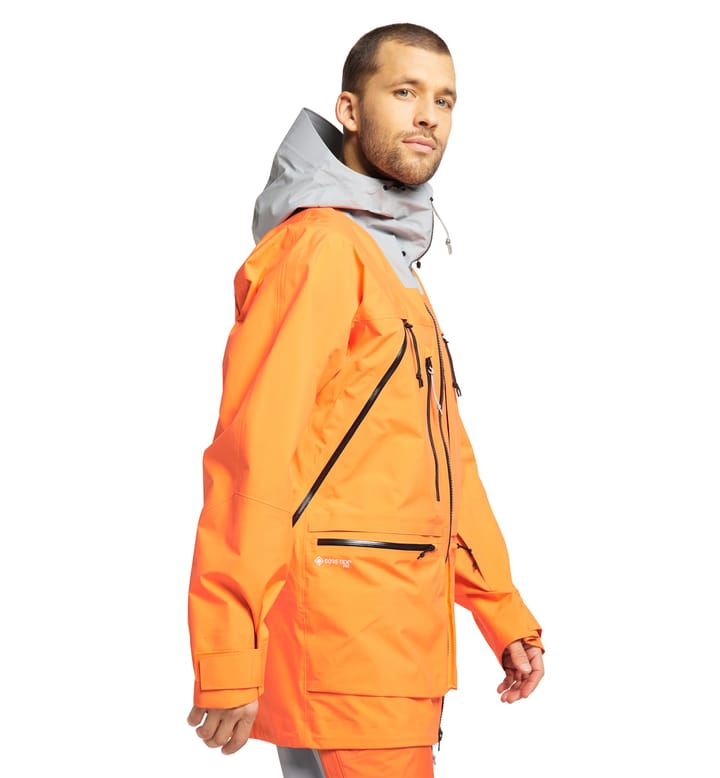 Vassi GTX Pro Jacket Men Flame Orange/Concrete