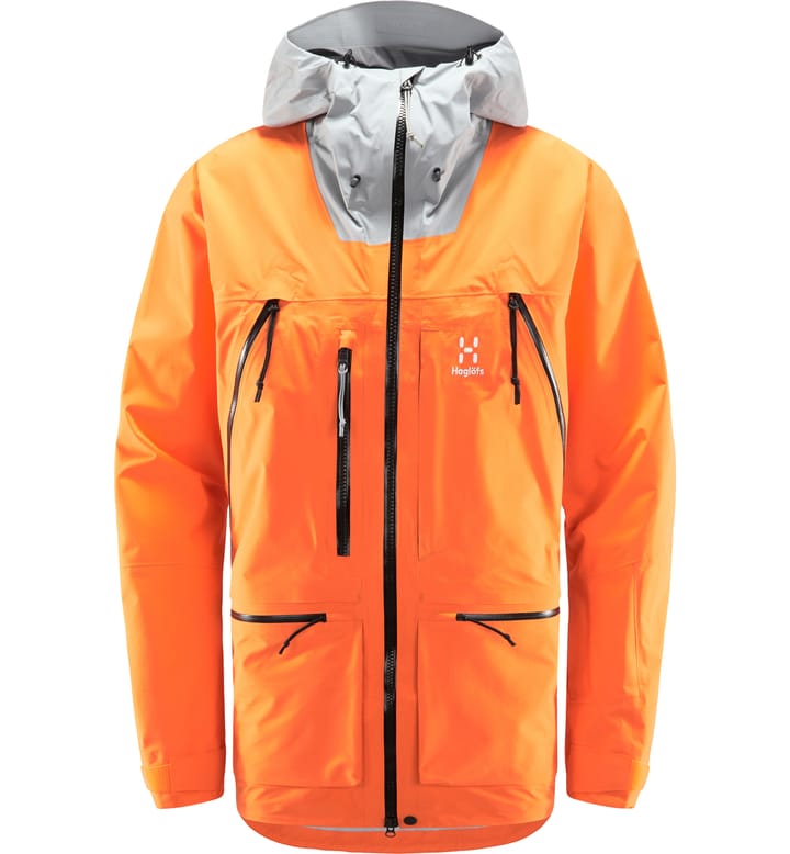 Vassi GTX Pro Jacket Men Flame Orange/Concrete