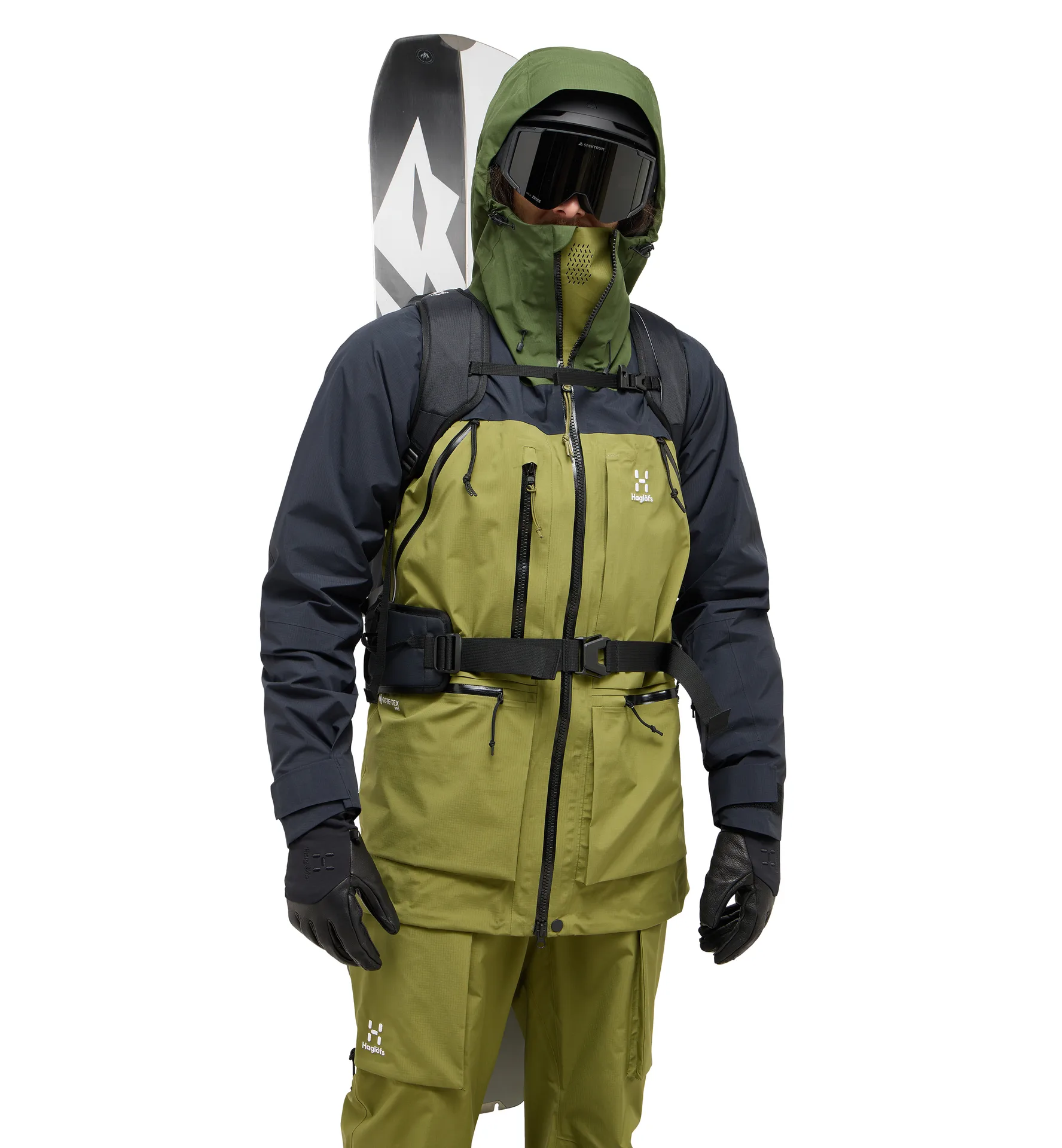 Vassi GTX Pro Jacket Men Olive Green/True Black