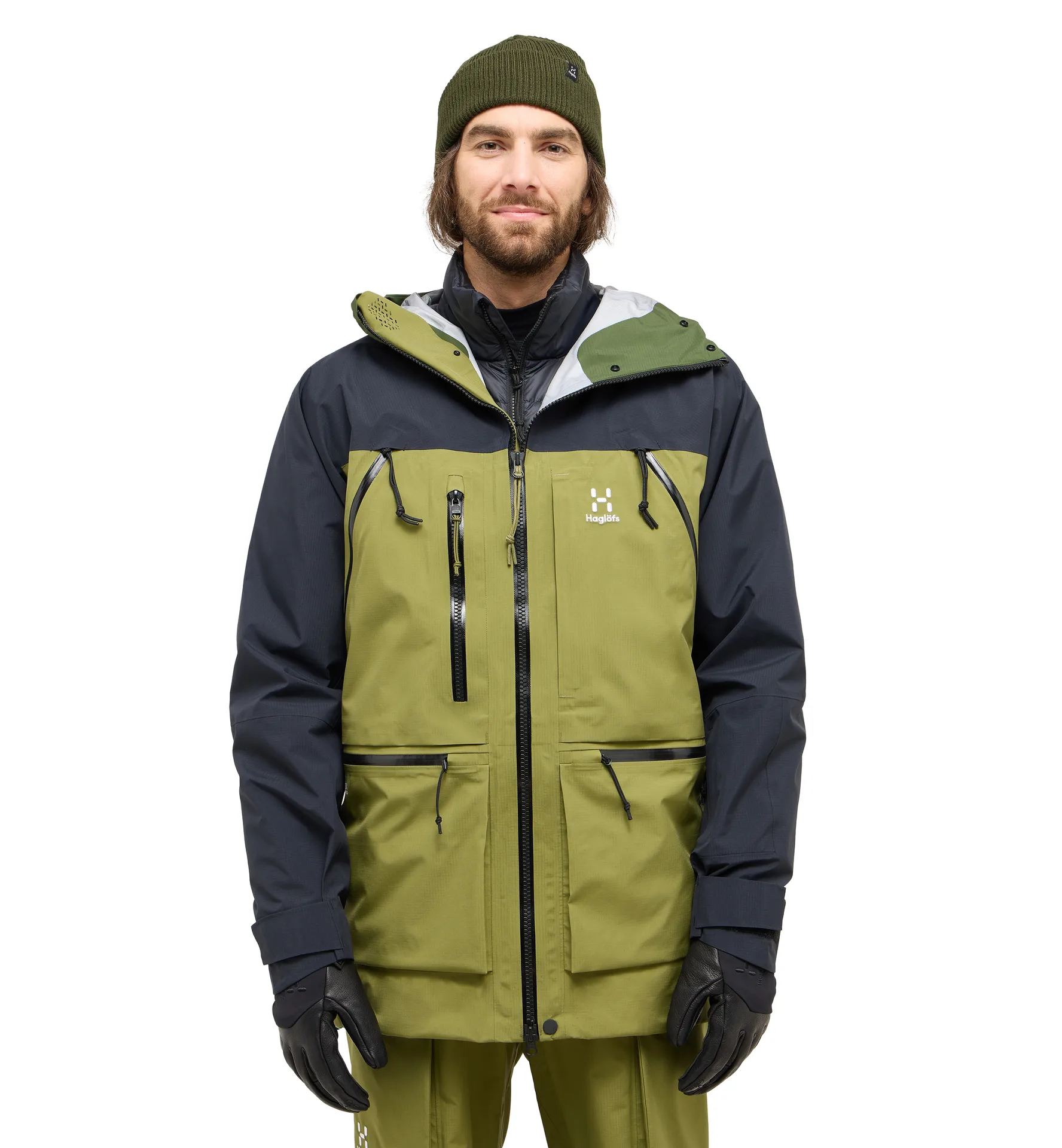 Vassi GTX Pro Jacket Men Olive Green/True Black