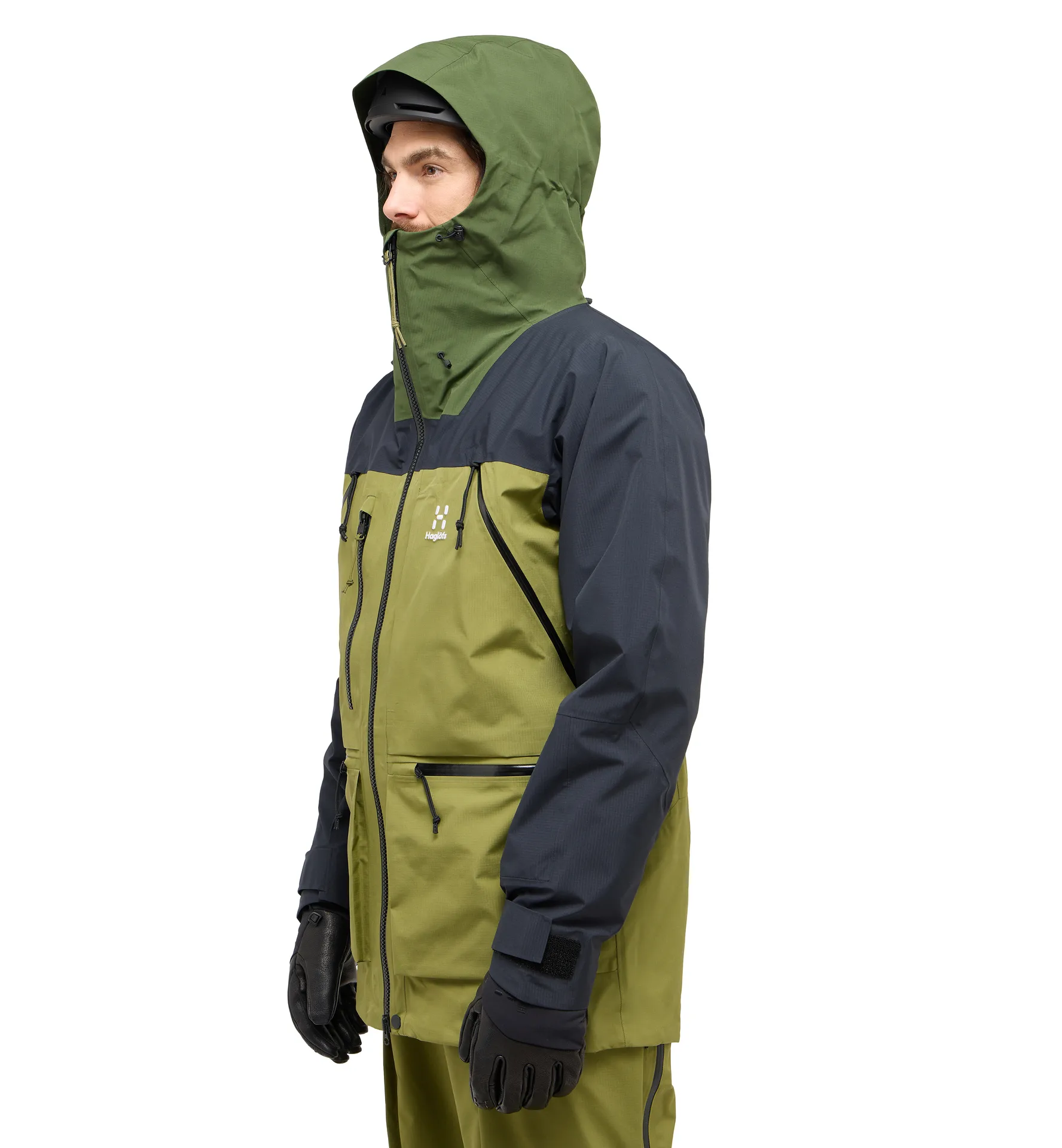 Vassi GTX Pro Jacket Men Olive Green/True Black