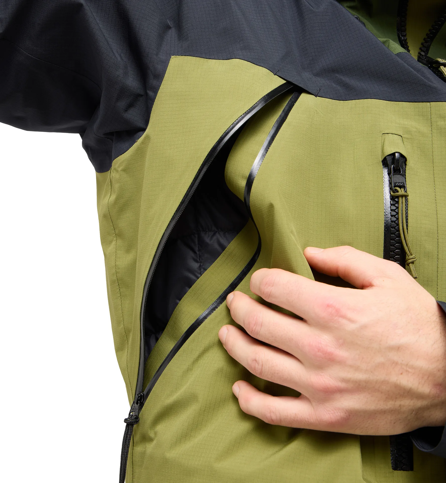 Vassi GTX Pro Jacket Men Olive Green/True Black