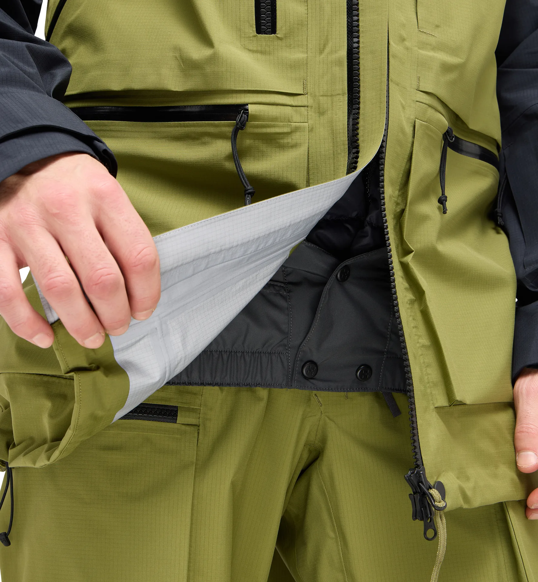 Vassi GTX Pro Jacket Men Olive Green/True Black