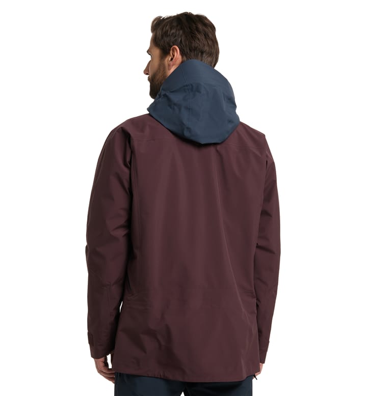 Vassi GTX Pro Jacket Men Burgundy Brown/Tarn Blue