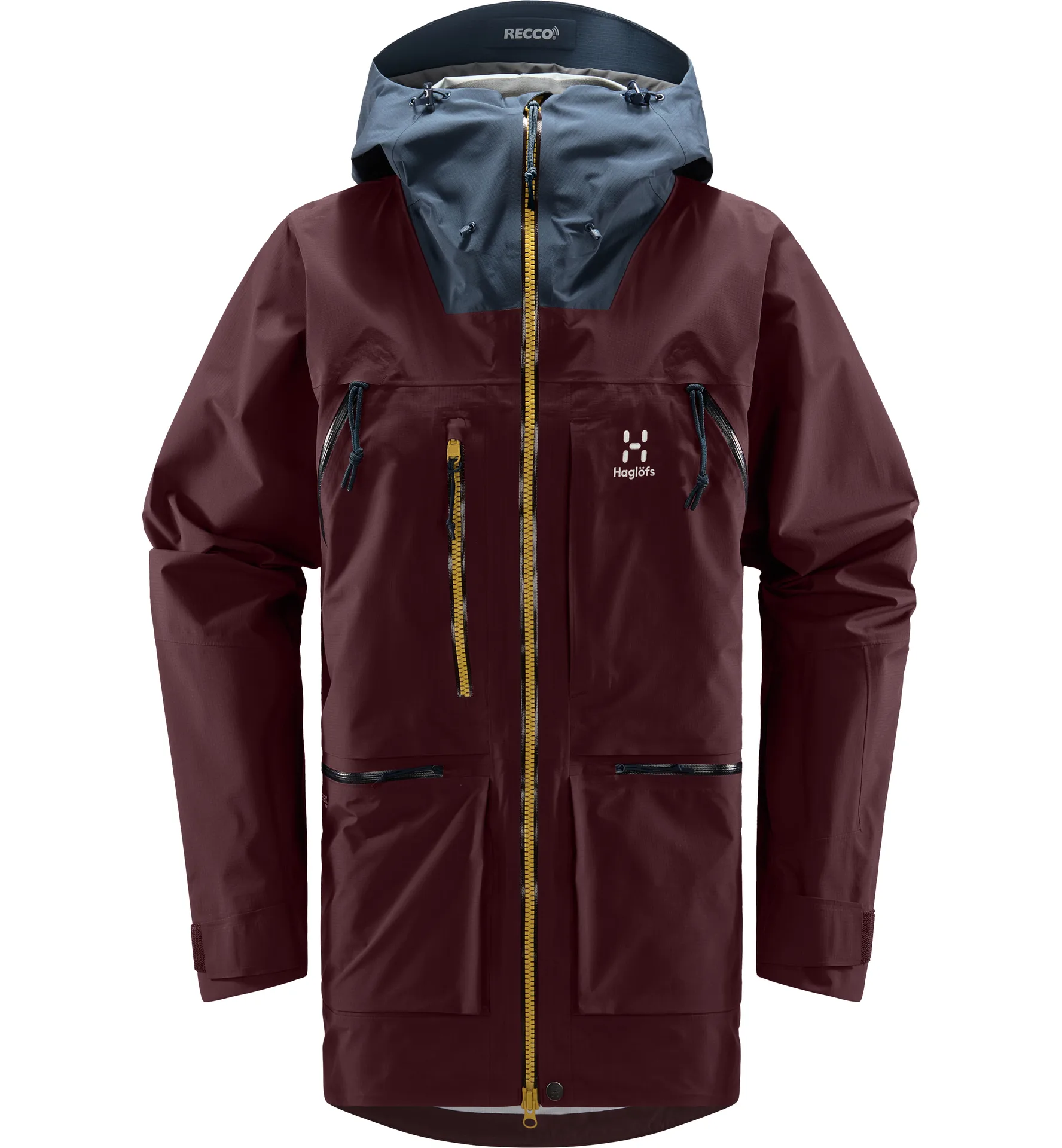 Vassi GTX Pro Jacket Men Burgundy Brown/Tarn Blue