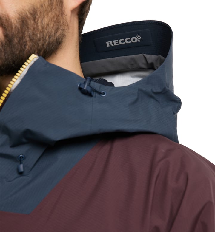 Vassi GTX Pro Jacket Men Burgundy Brown/Tarn Blue Vassi GTX Pro Jacket Men Burgundy Brown/Tarn Blue