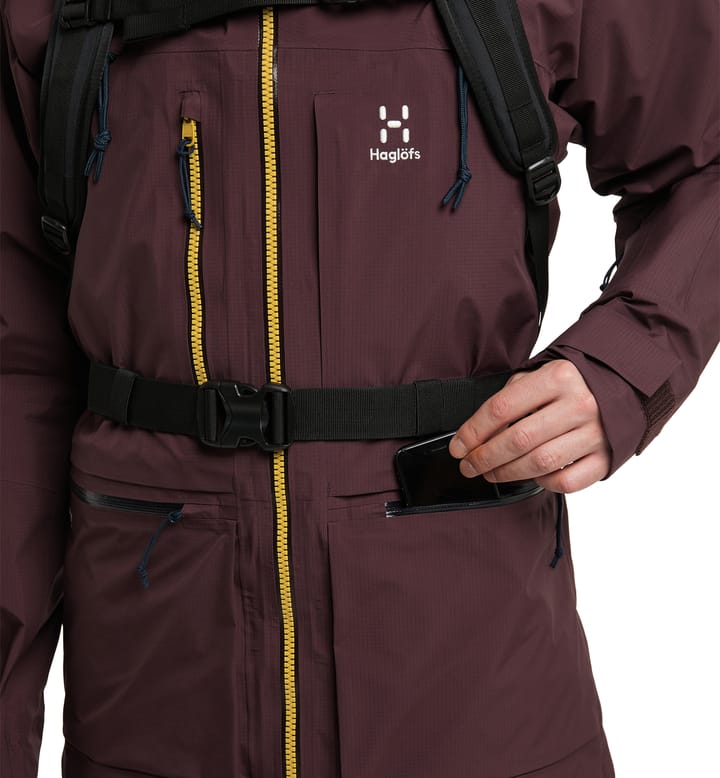 Vassi GTX Pro Jacket Men Burgundy Brown/Tarn Blue