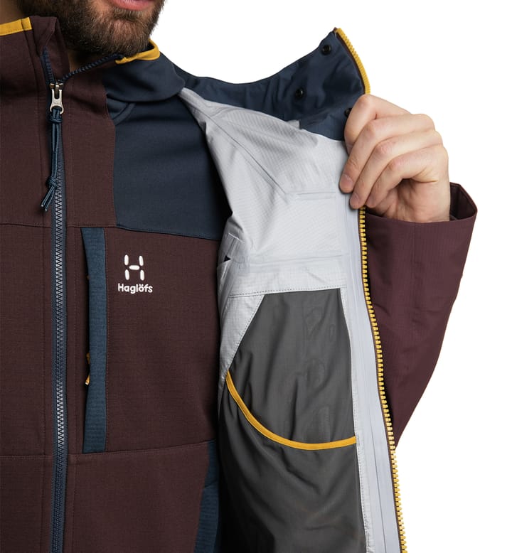 Vassi GTX Pro Jacket Men Burgundy Brown/Tarn Blue Vassi GTX Pro Jacket Men Burgundy Brown/Tarn Blue
