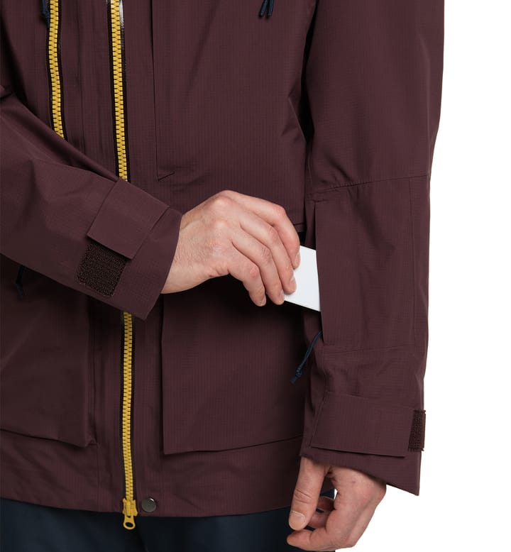 Vassi GTX Pro Jacket Men Burgundy Brown/Tarn Blue