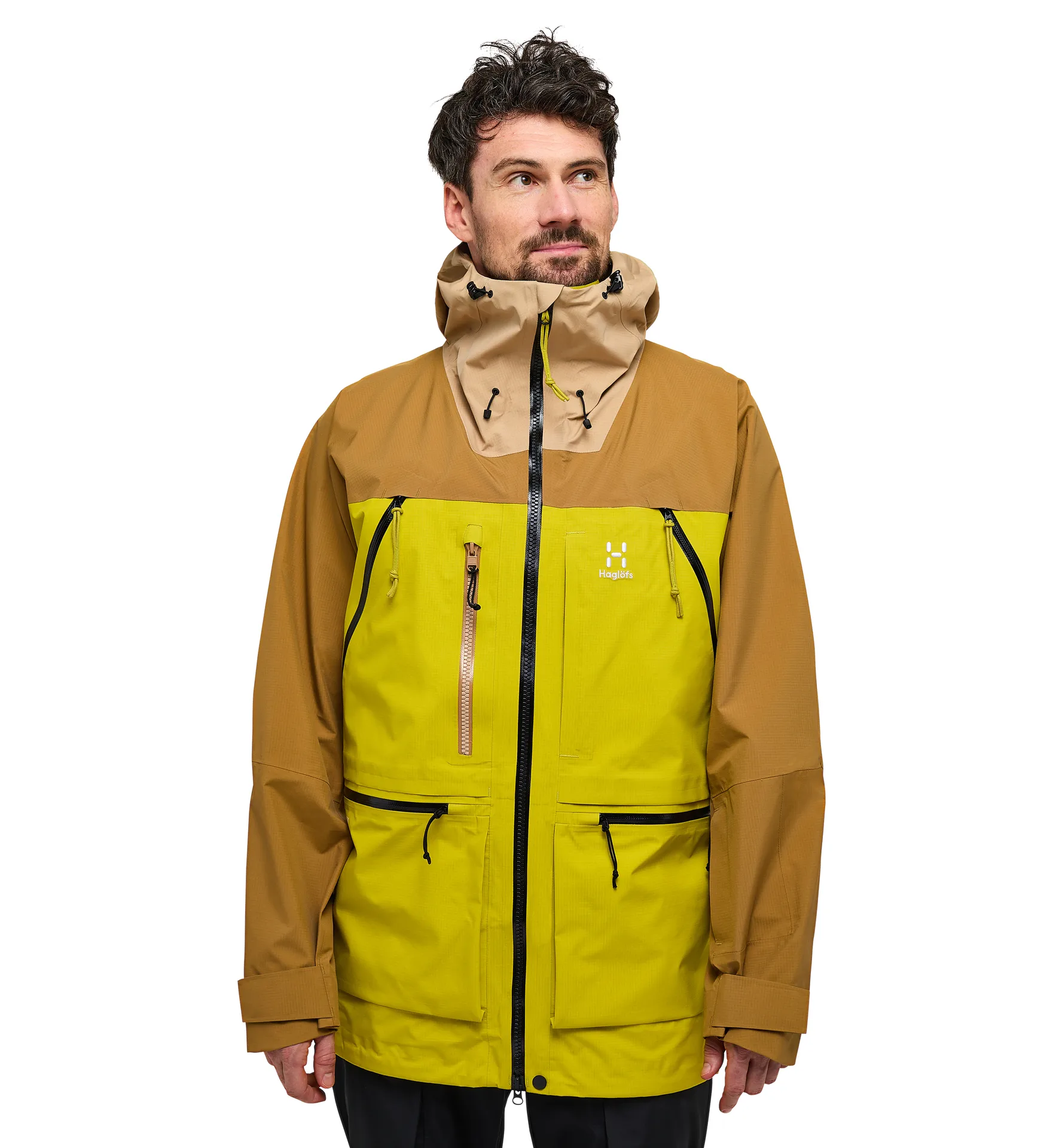 Vassi GTX Pro Jacket Men Sand/Cinnamon Brown