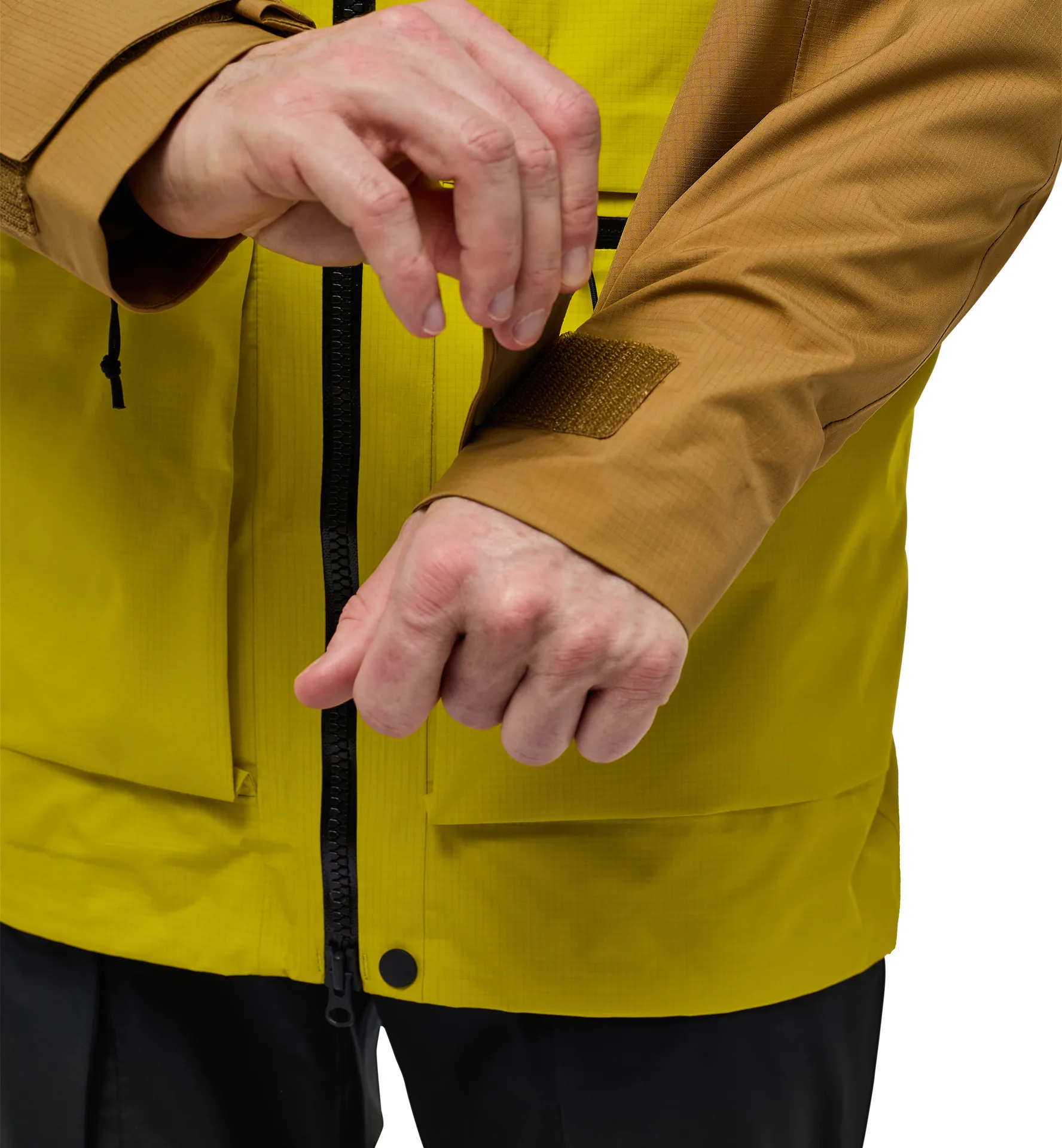 Vassi GTX Pro Jacket Men Sand/Cinnamon Brown