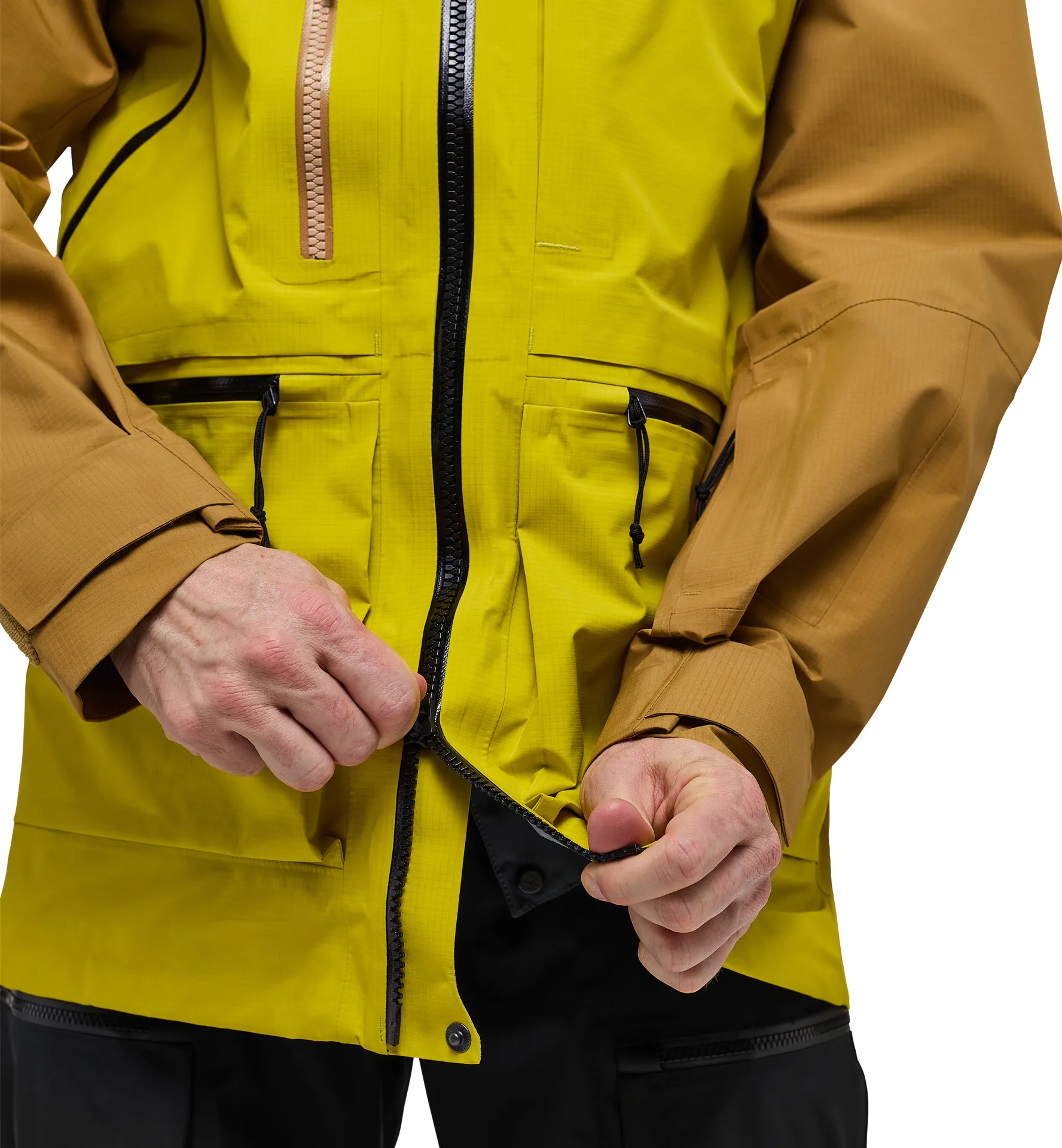 Vassi GTX Pro Jacket Men Sand/Cinnamon Brown