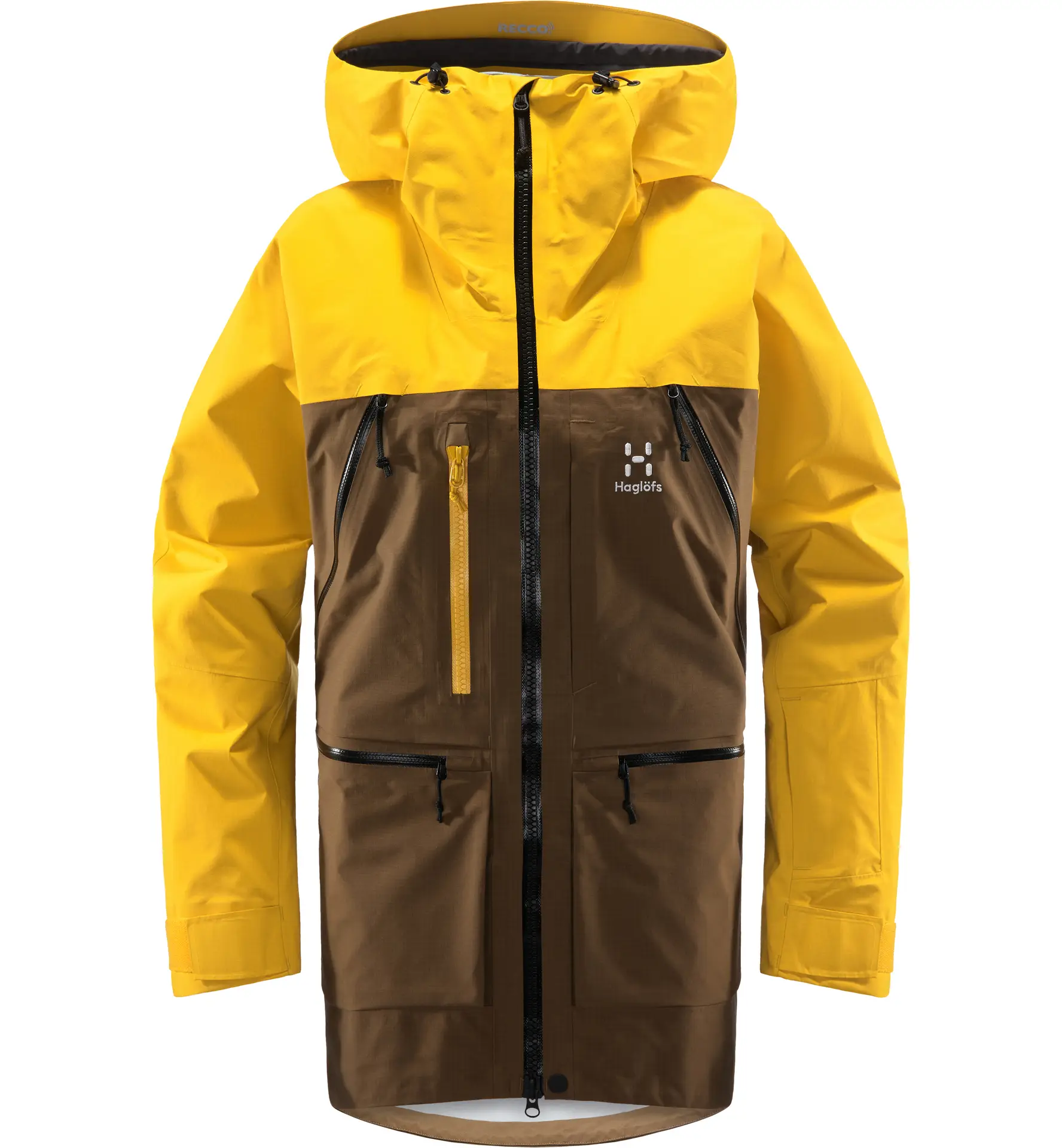 Vassi GTX Pro Jacket Women Teak Brown/Pumpkin Yellow