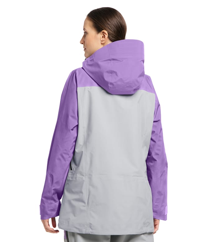 Vassi GTX Pro Jacket Women Concrete/Purple Ice