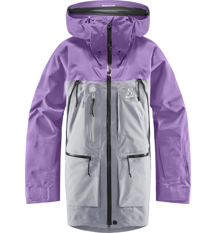 Vassi GTX Pro Jacket Women Concrete/Purple Ice