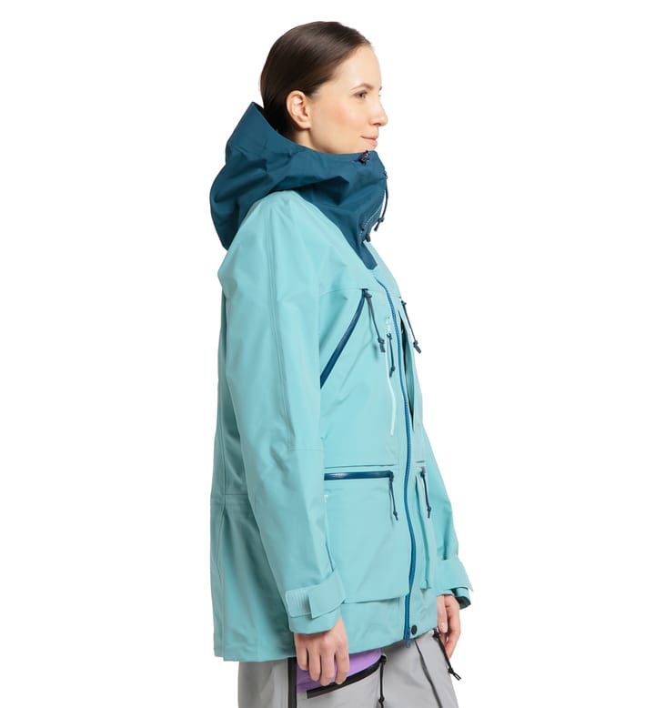 Vassi GTX Pro Jacket Women Frost Blue/Dark Ocean