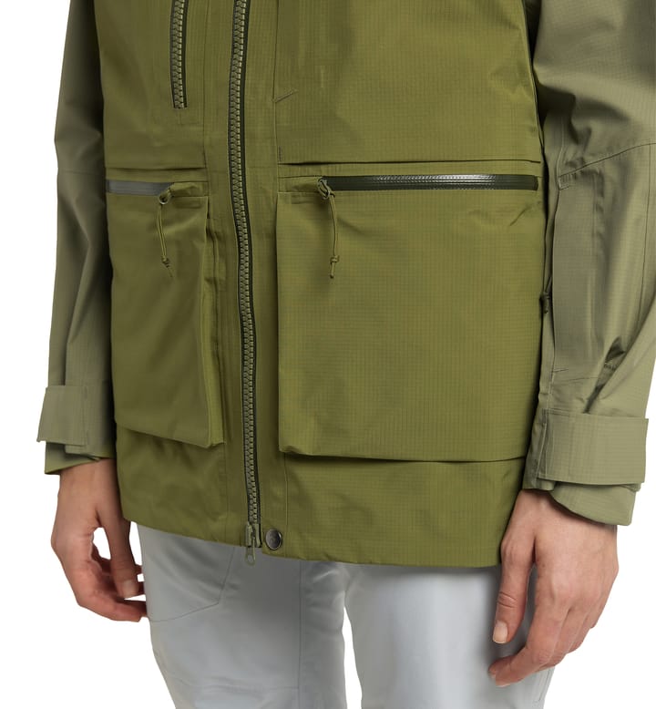 Vassi GTX Pro Jacket Women Olive Green/Thyme Green