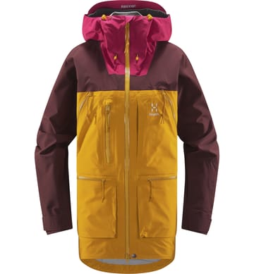 Vassi GTX Pro Jacket Women Autumn Leaves/Burgundy Brown