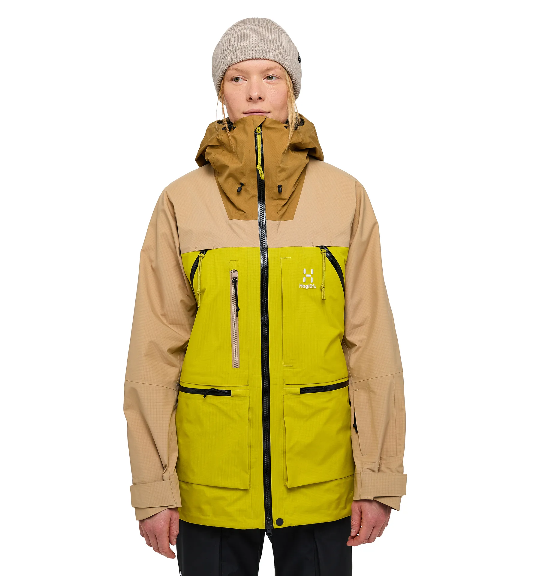 Vassi GTX Pro Jacket Women Sand/Cinnamon Brown