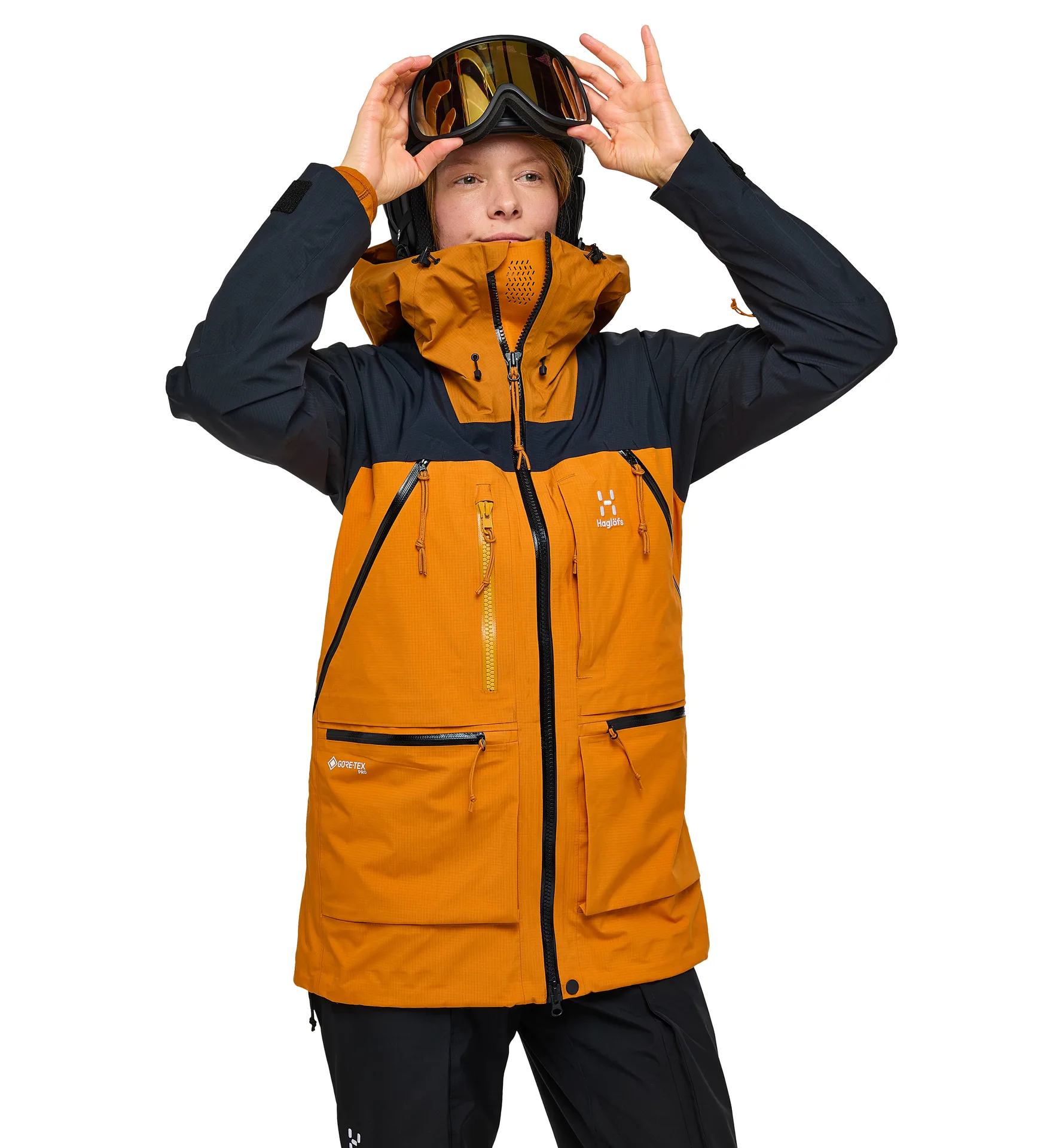 Vassi GTX Pro Jacket Women Golden Brown/True Black