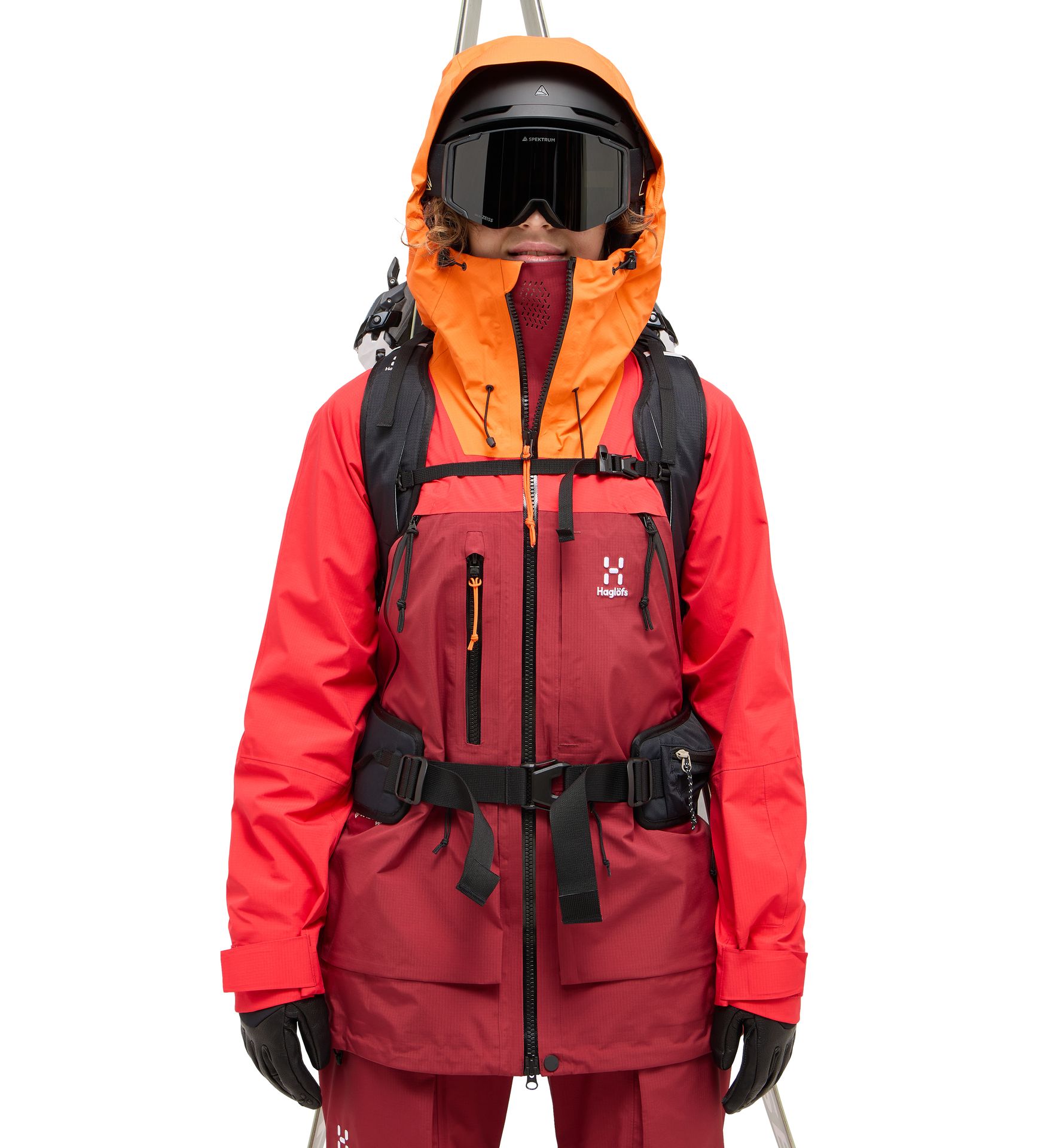 Vassi GTX Pro Jacket Women Carmine Red/Bright Red