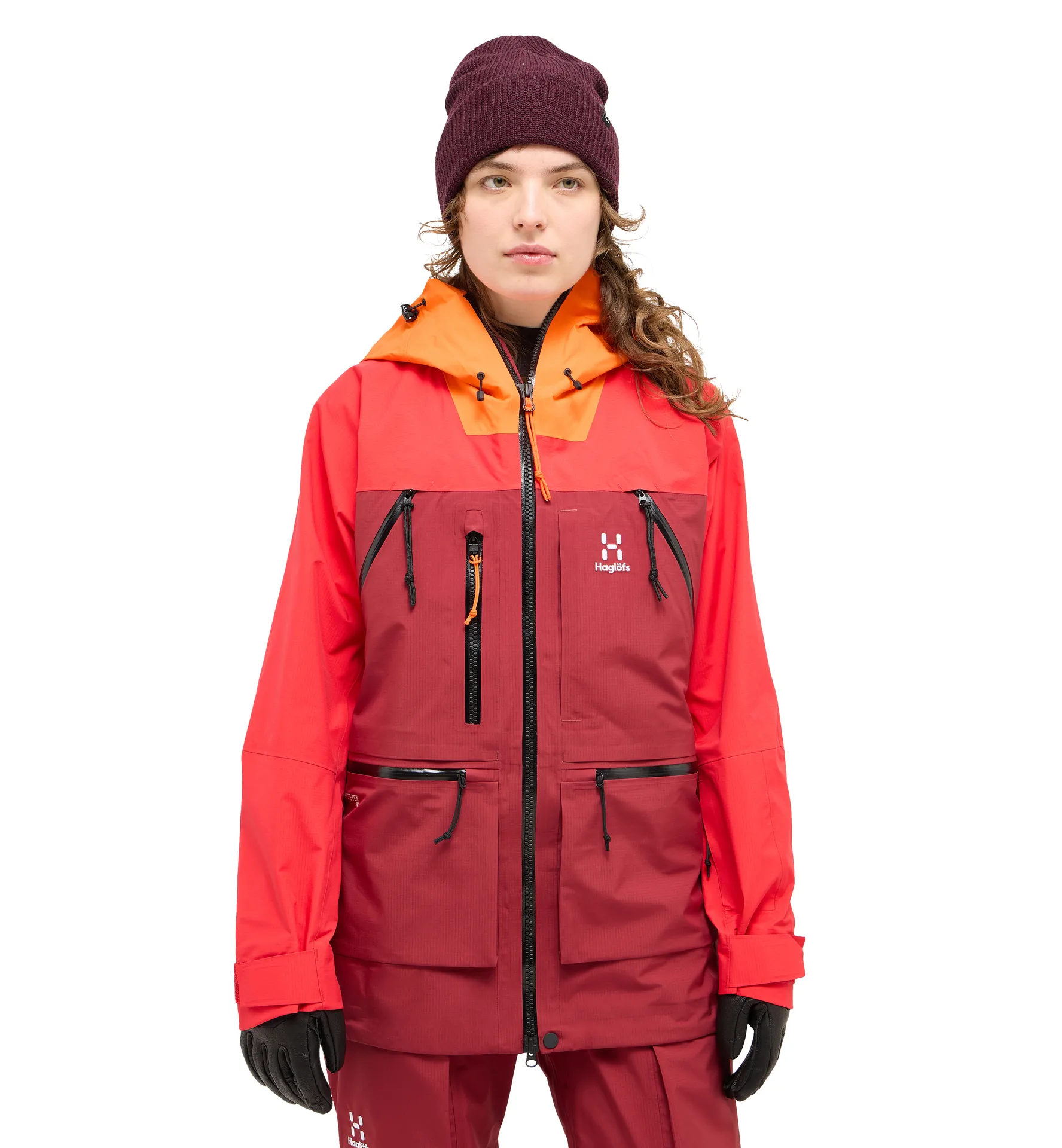Vassi GTX Pro Jacket Women Carmine Red/Bright Red