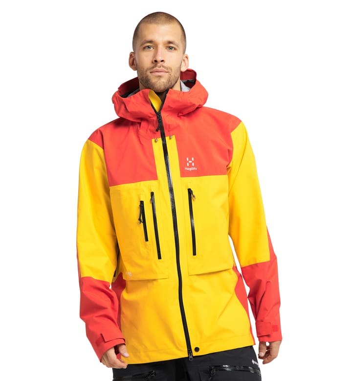 Roc Nordic GTX Pro Jacket Men Pumpkin Yellow/Habanero