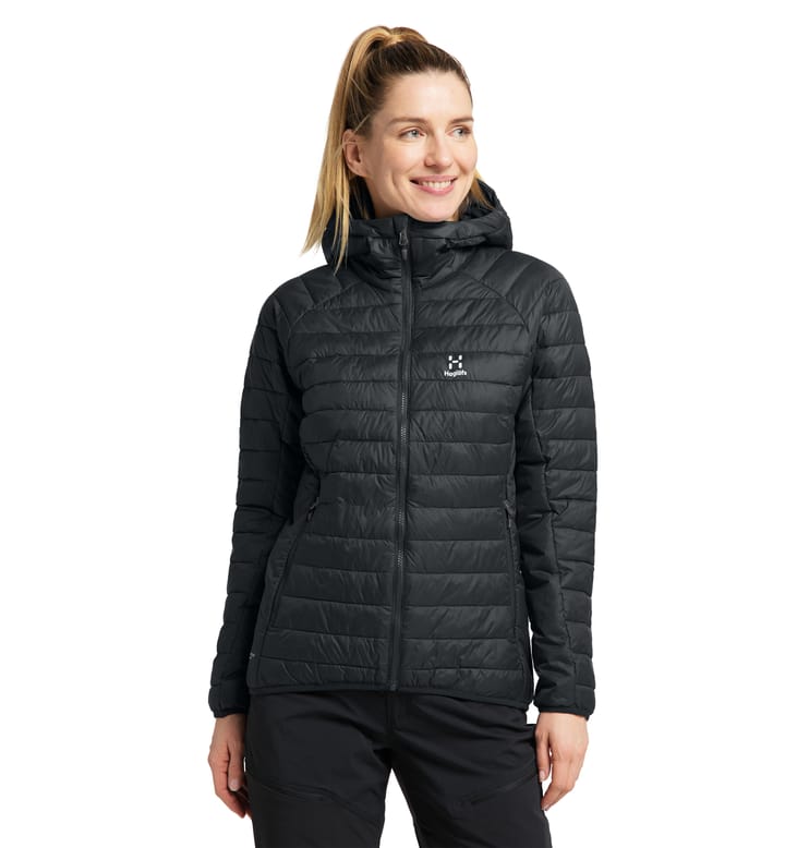 Rapid Mimic Hood Women True Black Solid Rapid Mimic Hood Women True Black Solid