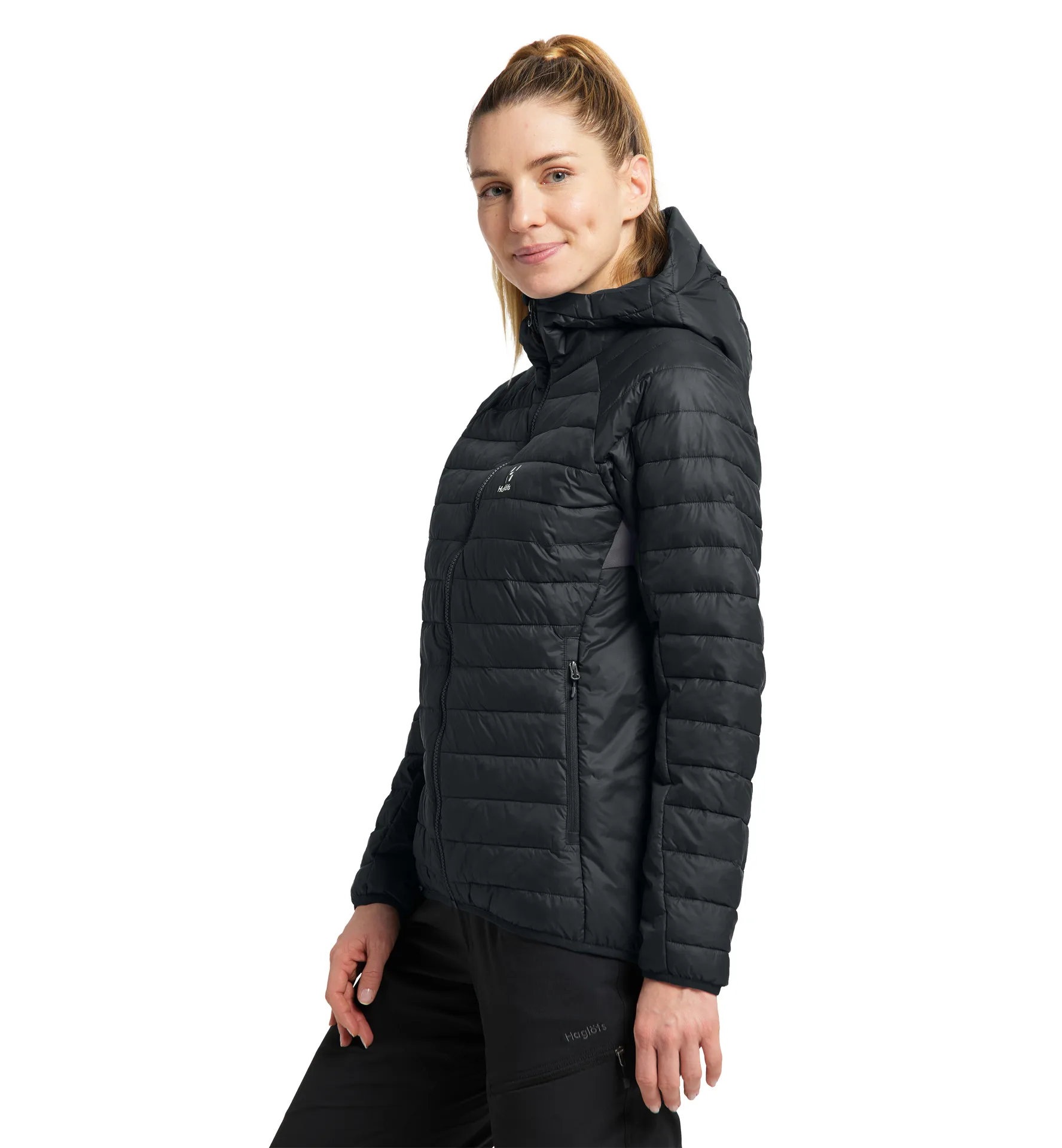 Rapid Mimic Hood Women True Black Solid