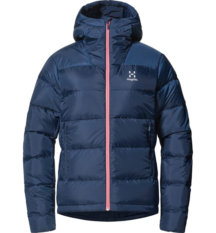 Fiction Down Hood Women Tarn Blue Fiction Down Hood Women Tarn Blue