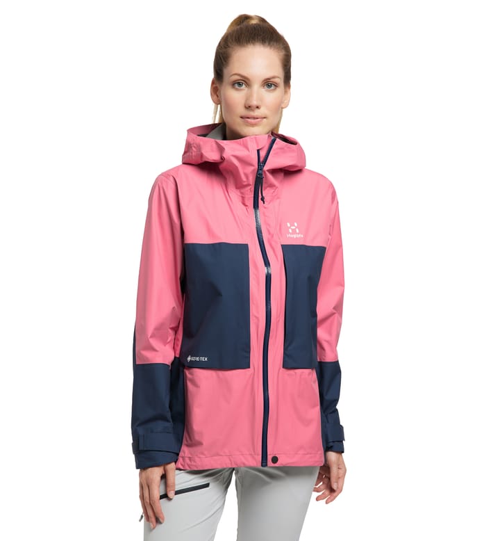 Roc Sheer GTX Jacket Women Tulip Pink/Tarn Blue