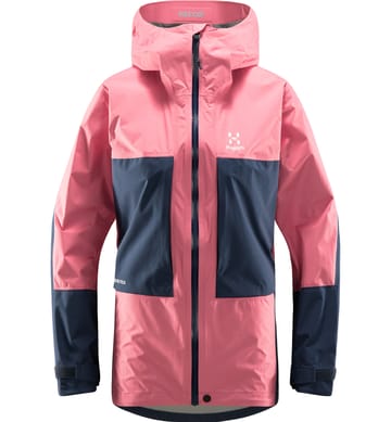 Roc Sheer GTX Jacket Women Tulip Pink/Tarn Blue