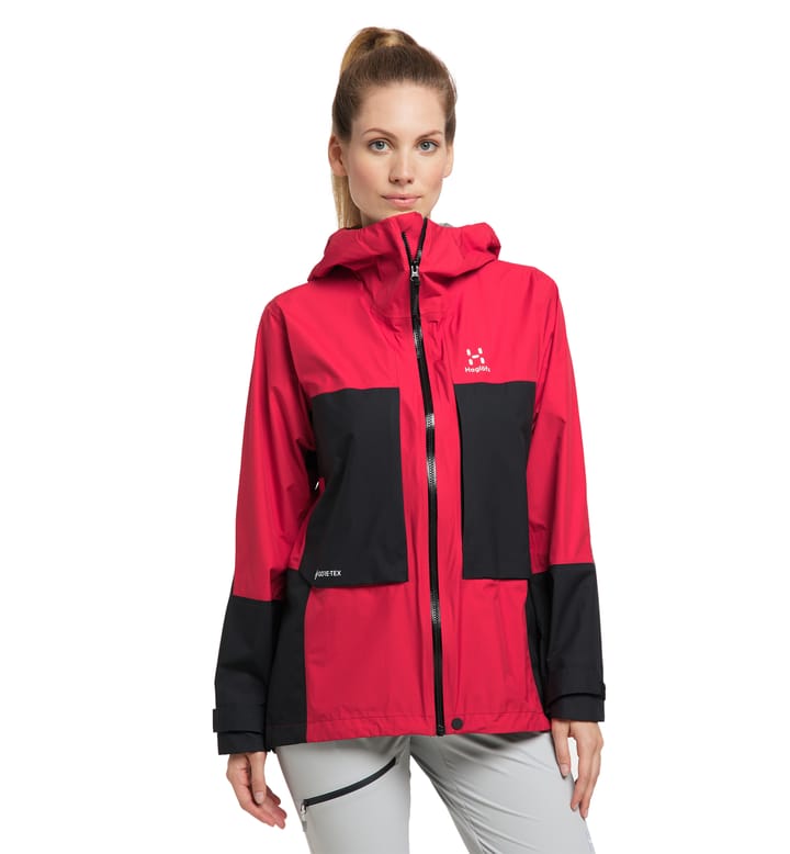 Roc Sheer GTX Jacket Women Scarlet Red/True Black