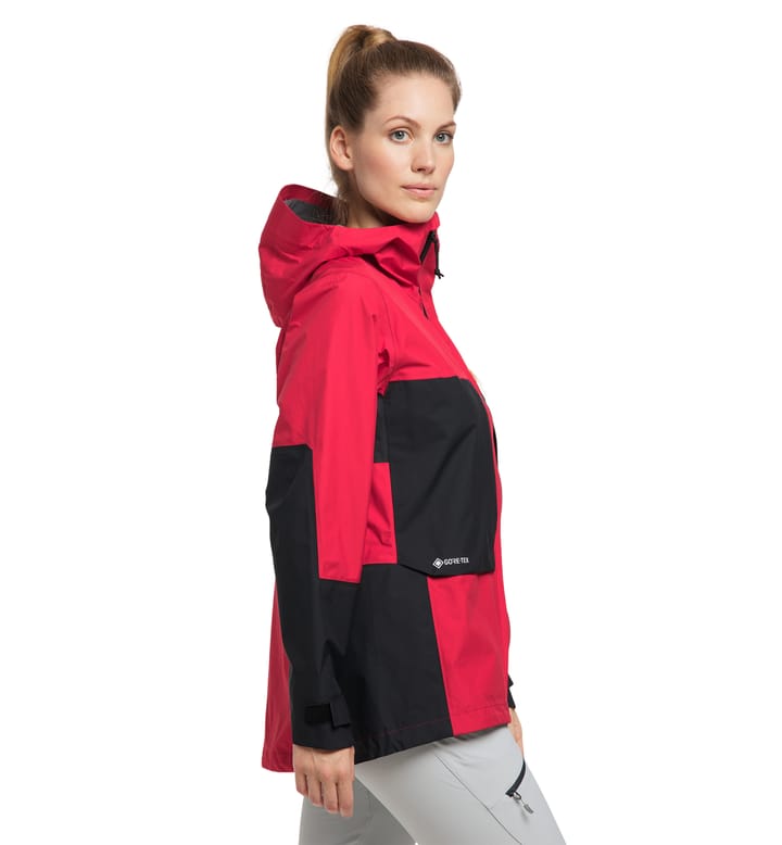 Roc Sheer GTX Jacket Women Scarlet Red/True Black